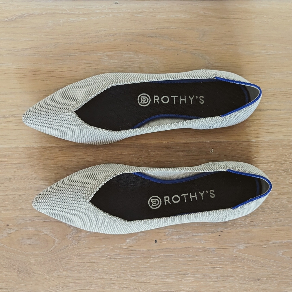 Rothy's Women's Light Gray Flats -  Size 8